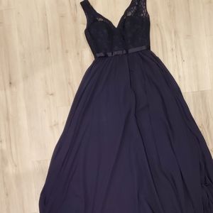 Navy Blue Bridesmaids Dress